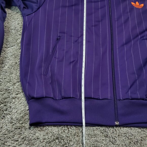RARE Adidas Classic Firebird Purple Orange Zip Track Suit Athletic Jacket - 3XL - Picture 5 of 9